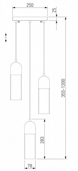 Подвесной светильник Eurosvet Airon 50180/3 дымчатый в Тюмени - tumen.mebel24.online | фото 2