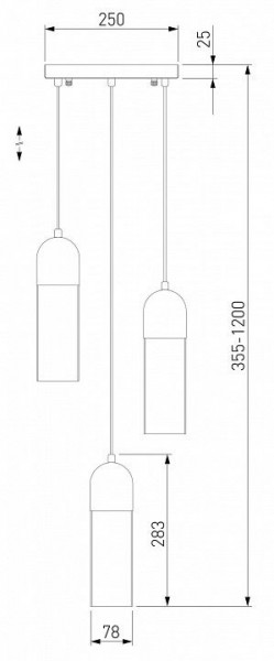 Подвесной светильник Eurosvet Airon 50180/3 янтарный в Тюмени - tumen.mebel24.online | фото 2