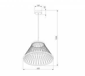 Подвесной светильник Eurosvet Cesta 40017/1 LED коричневый в Тюмени - tumen.mebel24.online | фото 5