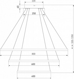 Подвесной светильник Eurosvet Collars 90264/3 латунь в Тюмени - tumen.mebel24.online | фото 3