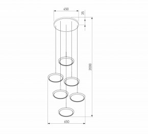 Подвесной светильник Eurosvet Crespella 90034/6 золото в Тюмени - tumen.mebel24.online | фото 5