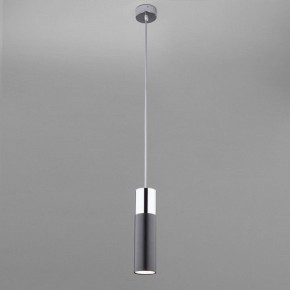 Подвесной светильник Eurosvet Double Topper 50135/1 LED хром/черный в Тюмени - tumen.mebel24.online | фото 3