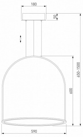 Подвесной светильник Eurosvet Over 90323/1 черный в Тюмени - tumen.mebel24.online | фото 3