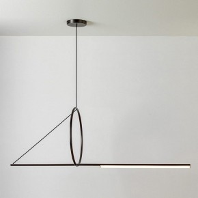 Подвесной светильник Imperiumloft Suspension Cercle Et Trait – Graphite Satine 40.1282-0 в Тюмени - tumen.mebel24.online | фото