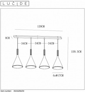 Подвесной светильник Lucide Gipsy 35410/04/30 в Тюмени - tumen.mebel24.online | фото 5