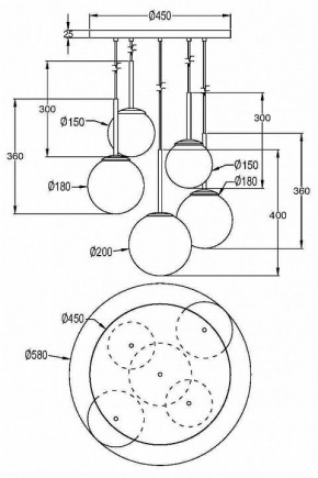Подвесной светильник Maytoni Basic form MOD321PL-05G1 в Тюмени - tumen.mebel24.online | фото 4