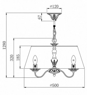 Подвесной светильник Maytoni Bouquet ARM023-PL-03-S в Тюмени - tumen.mebel24.online | фото 4