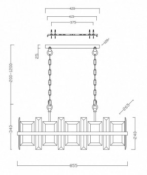 Подвесной светильник Maytoni Cerezo MOD201PL-08N в Тюмени - tumen.mebel24.online | фото 4