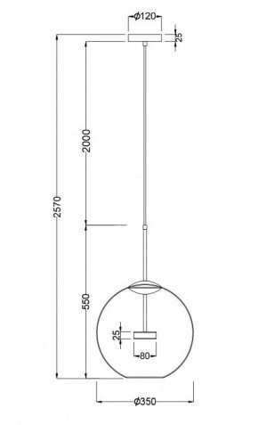 Подвесной светильник Maytoni Cometa MOD056PL-L12G3K в Тюмени - tumen.mebel24.online | фото 3