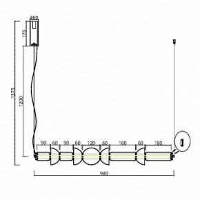 Подвесной светильник Maytoni Cosmo MOD210PL-L39BS3K в Тюмени - tumen.mebel24.online | фото 7