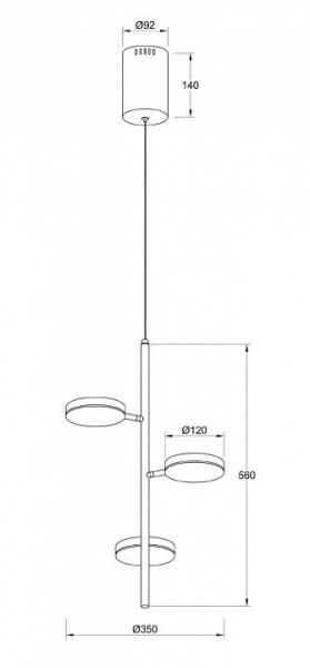 Подвесной светильник Maytoni Fad MOD070PL-L18B3K в Тюмени - tumen.mebel24.online | фото 4