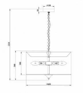 Подвесной светильник Maytoni Farn H428-PL-03-WG в Тюмени - tumen.mebel24.online | фото 7