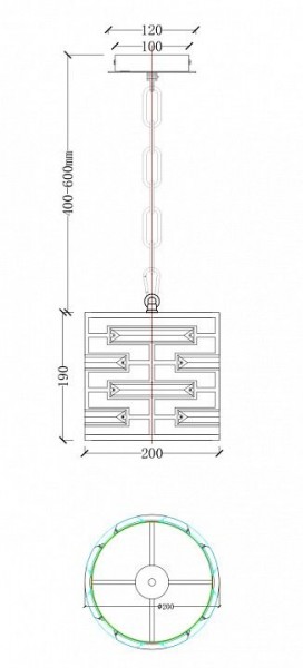 Подвесной светильник Maytoni Frontera MOD067PL-01CH в Тюмени - tumen.mebel24.online | фото 4