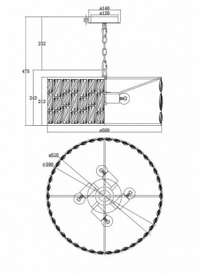 Подвесной светильник Maytoni Gelid MOD184-PL-04-CH в Тюмени - tumen.mebel24.online | фото 6