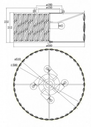 Подвесной светильник Maytoni Gelid MOD184PL-04CH в Тюмени - tumen.mebel24.online | фото 4