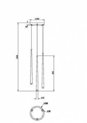 Подвесной светильник Maytoni Halo MOD132PL-L18BSK в Тюмени - tumen.mebel24.online | фото 3