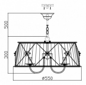 Подвесной светильник Maytoni Lea ARM369-05-G в Тюмени - tumen.mebel24.online | фото 5