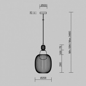 Подвесной светильник Maytoni Levitation MOD376PL-01G1 в Тюмени - tumen.mebel24.online | фото 5