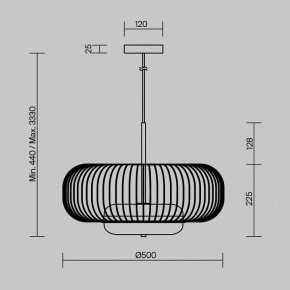 Подвесной светильник Maytoni Levitation MOD376PL-L30G3K в Тюмени - tumen.mebel24.online | фото 5