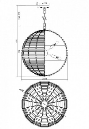 Подвесной светильник Maytoni Palla MOD092PL-08CH в Тюмени - tumen.mebel24.online | фото 4