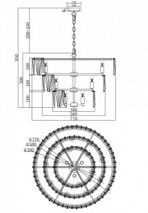 Подвесной светильник Maytoni Puntes MOD043PL-18CH в Тюмени - tumen.mebel24.online | фото 4