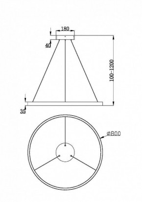 Подвесной светильник Maytoni Rim MOD058PL-L42BSK в Тюмени - tumen.mebel24.online | фото 2