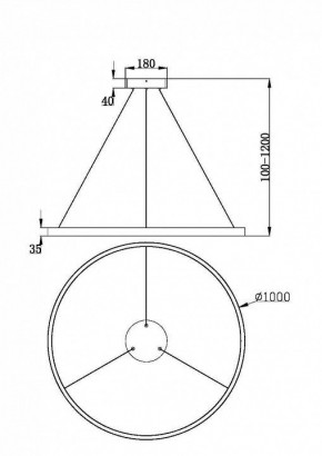 Подвесной светильник Maytoni Rim MOD058PL-L54BK в Тюмени - tumen.mebel24.online | фото 4