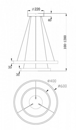 Подвесной светильник Maytoni Rim MOD058PL-L55BS4K в Тюмени - tumen.mebel24.online | фото 7