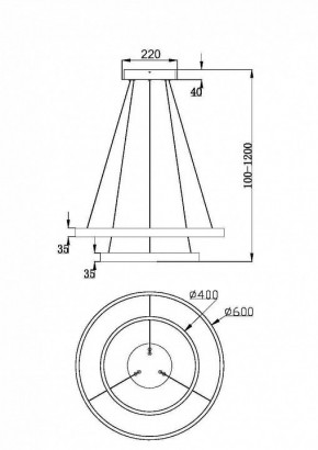 Подвесной светильник Maytoni Rim MOD058PL-L55BSK в Тюмени - tumen.mebel24.online | фото 4