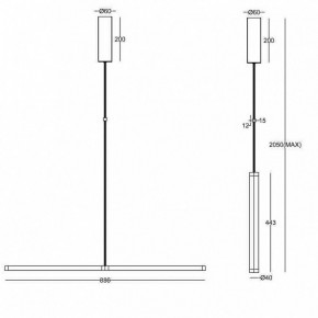 Подвесной светильник Maytoni Supersymmetry P096PL-L11BK1 в Тюмени - tumen.mebel24.online | фото 4