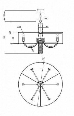 Подвесной светильник Maytoni Talento DIA008PL-06CH в Тюмени - tumen.mebel24.online | фото 6