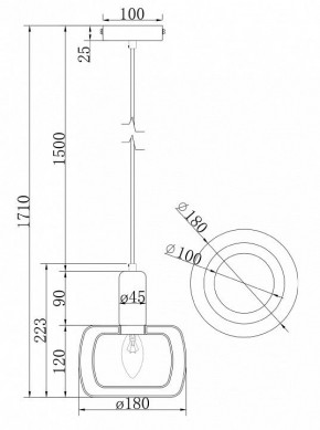 Подвесной светильник Maytoni Vision MOD411PL-01G в Тюмени - tumen.mebel24.online | фото 7