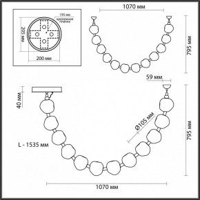 Подвесной светильник Odeon Light Jemstone 5085/48L в Тюмени - tumen.mebel24.online | фото 7