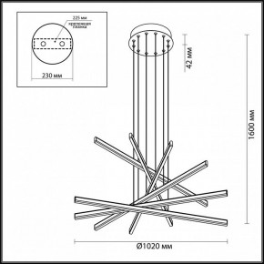 Подвесной светильник Odeon Light Rudy 3890/96L в Тюмени - tumen.mebel24.online | фото 6