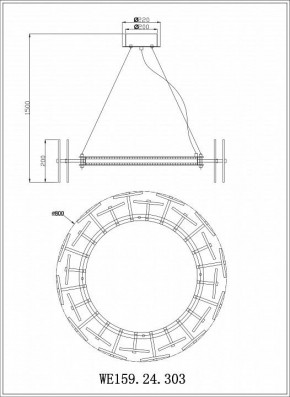 Подвесной светильник Wertmark Nicola WE159.24.303 в Тюмени - tumen.mebel24.online | фото 3