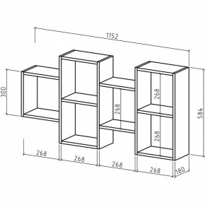 Полка комбинированная Флэш-29 в Тюмени - tumen.mebel24.online | фото 3