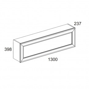 Полка навесная 1D, TIFFANY, цвет вудлайн кремовый в Тюмени - tumen.mebel24.online | фото 2