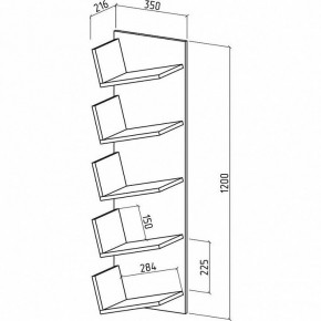 Полка навесная Чайка в Тюмени - tumen.mebel24.online | фото 2