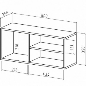 Полка навесная Лаки в Тюмени - tumen.mebel24.online | фото 2