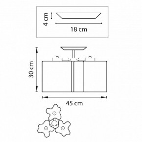 Потолочная люстра Lightstar Nubi 802037 в Тюмени - tumen.mebel24.online | фото 2