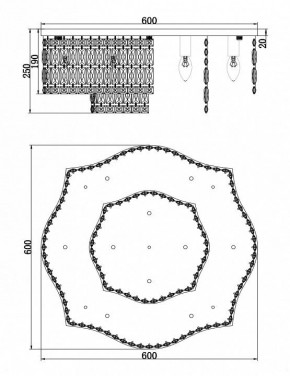 Потолочная люстра Maytoni Dune DIA005CL-10CH в Тюмени - tumen.mebel24.online | фото 2