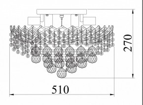 Потолочная люстра Maytoni Karolina DIA120-09-G в Тюмени - tumen.mebel24.online | фото 4