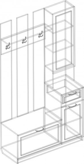 Прихожая Александрия (модульная) в Тюмени - tumen.mebel24.online | фото 5