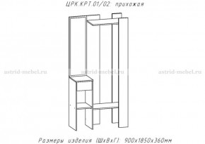 КРИТ-1 Прихожая (Делано светлый) в Тюмени - tumen.mebel24.online | фото 2