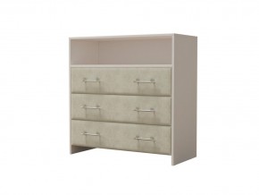 PROxSON Комод Varna (ЛДСП Белая+ткань Белый/Savana Milk (молочный)) 90x40 в Тюмени - tumen.mebel24.online | фото 2