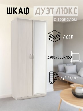 Шкаф 2-х створчатый Дуэт Люкс с зеркалом в Тюмени - tumen.mebel24.online | фото 5