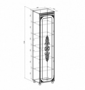 Шкаф для белья Ассоль плюс АС-531К в Тюмени - tumen.mebel24.online | фото 2