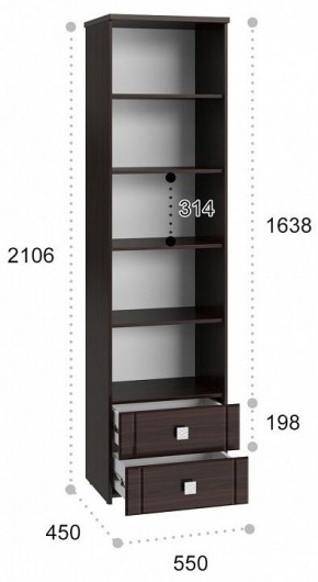 Шкаф для белья Изабель ИЗ-63К с зеркалом в Тюмени - tumen.mebel24.online | фото 3