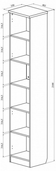 Шкаф для белья Виктория ВИ-07 в Тюмени - tumen.mebel24.online | фото 3