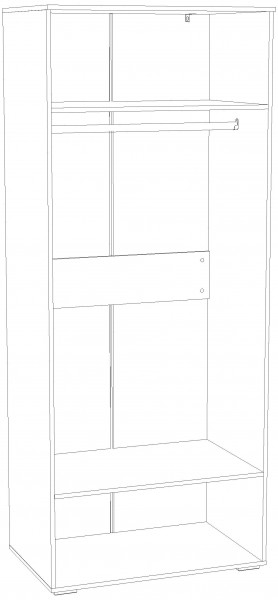 Шкаф для одежды НМ 041.42 "Банни" (Бисквит) в Тюмени - tumen.mebel24.online | фото 4